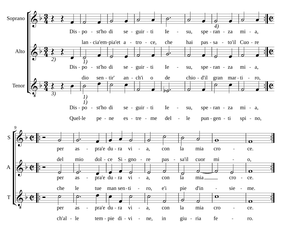 Решил следовать за Тобой, Иисус (Disposto ho di seguirti Iesu)