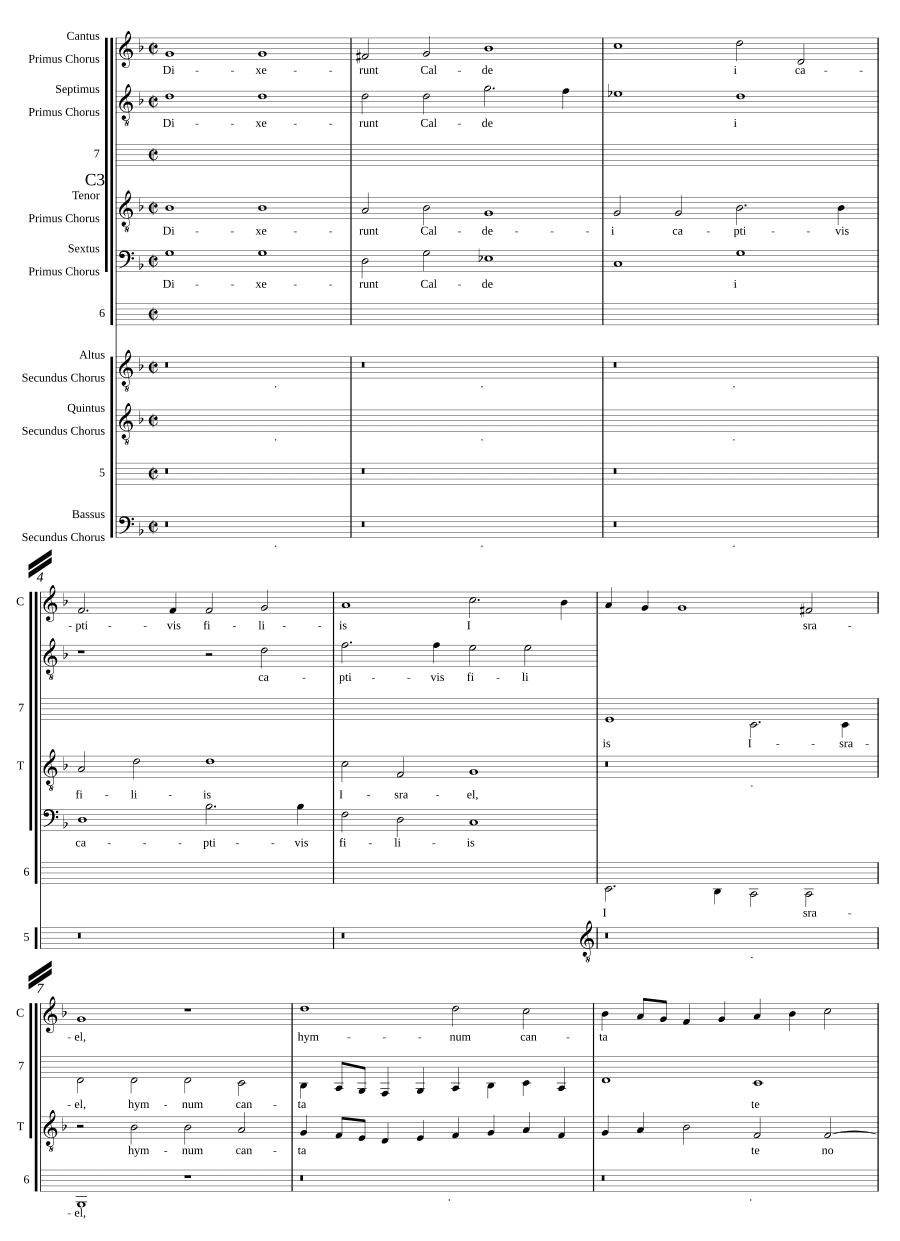Сказали халдеи, для 7 голосов (Dixerunt Caldei a 7)