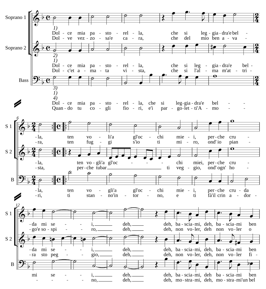 Моя сладкая пастушка (Dolce mia pastorella)