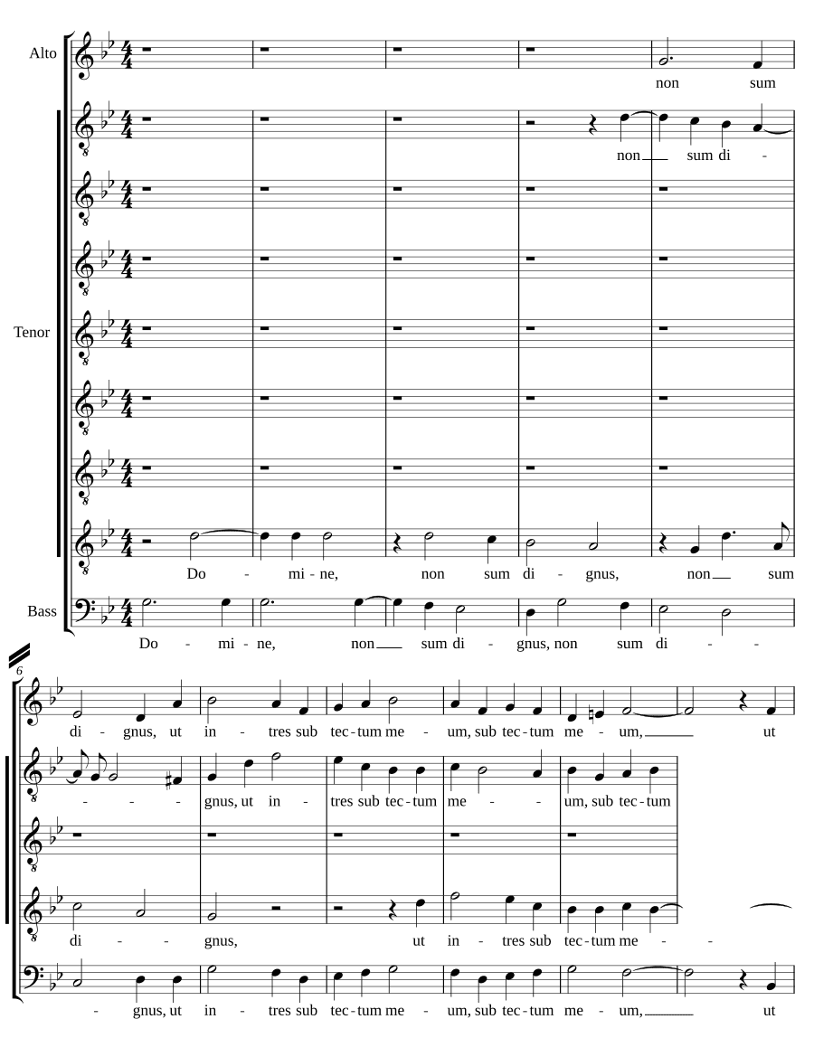 Господи, я недостоин (Domine, non sum dignus)
