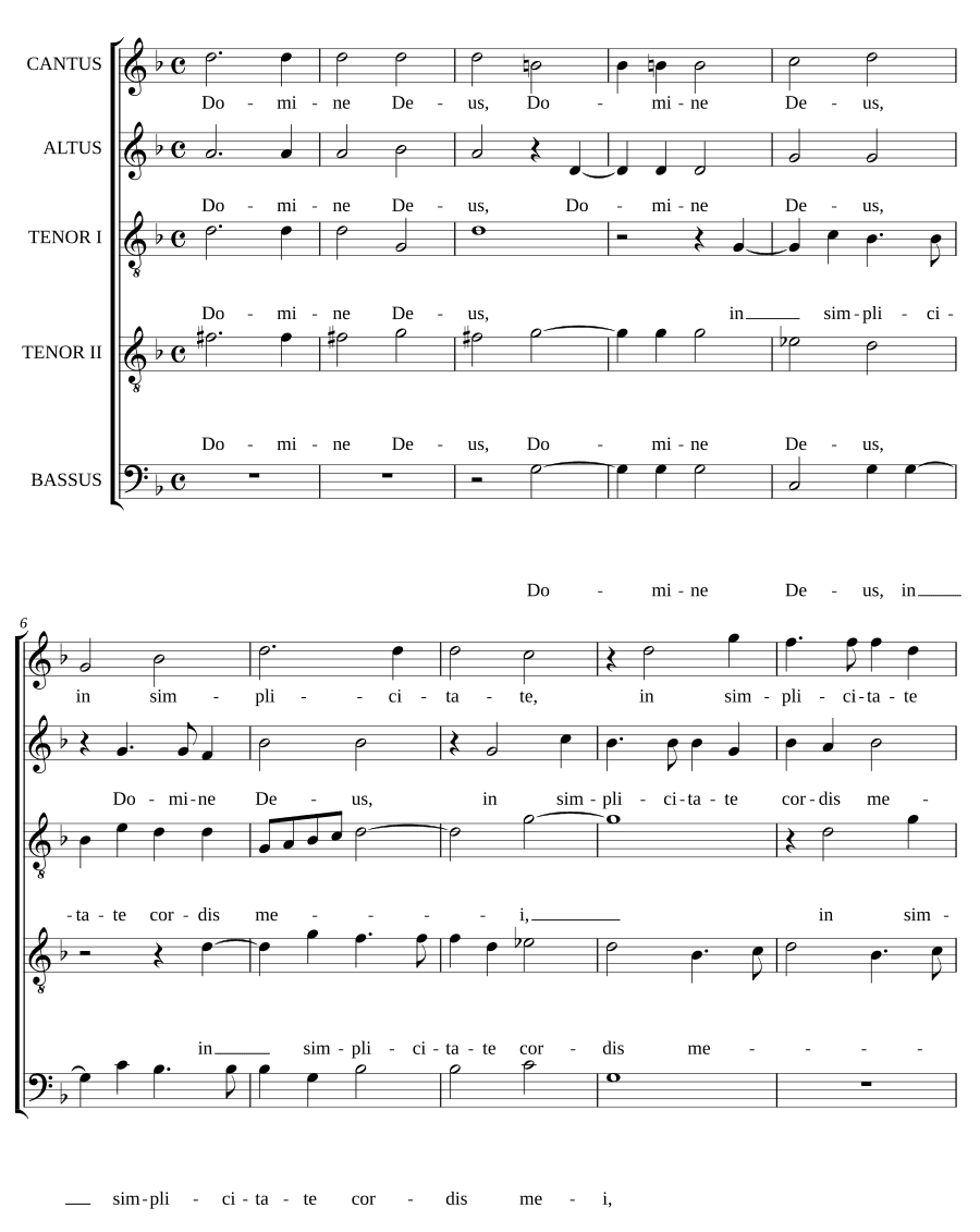 Господи Боже в простоте (Domine Deus in simplicitate)