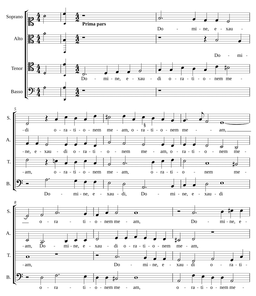 Господи, услышь (Domine exaudi)