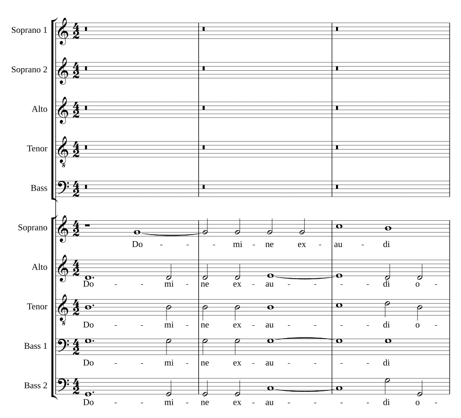 Господи, услышь молитву мою, для 10 голосов (Domine exaudi orationem meam a 10)