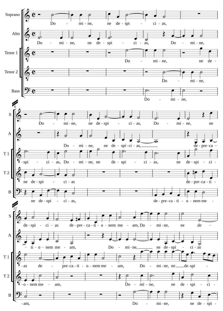 Господи, не презирай (Domine ne despicias)
