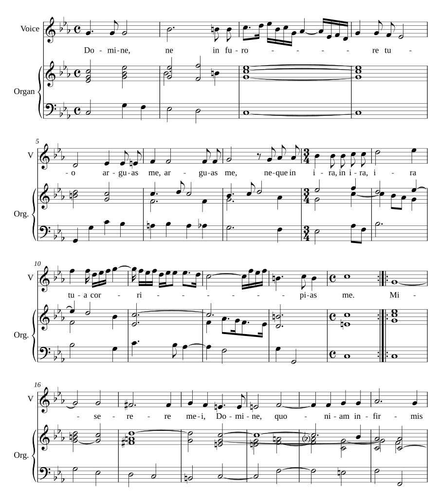 Господи, не в гневе (Domine ne in furore)