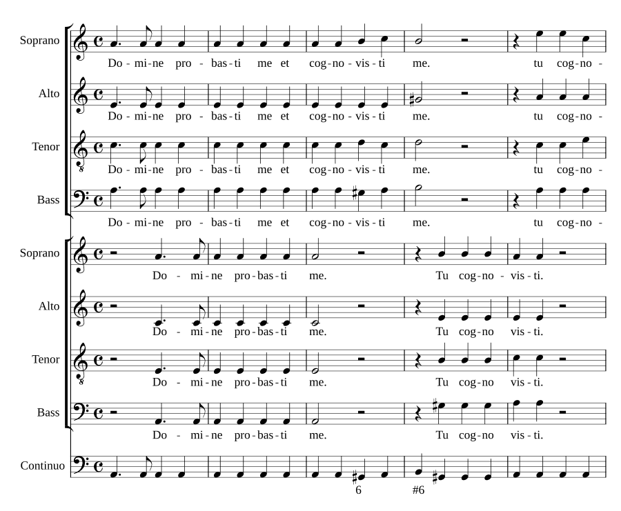 Господи, Ты испытал меня (Domine probasti me)