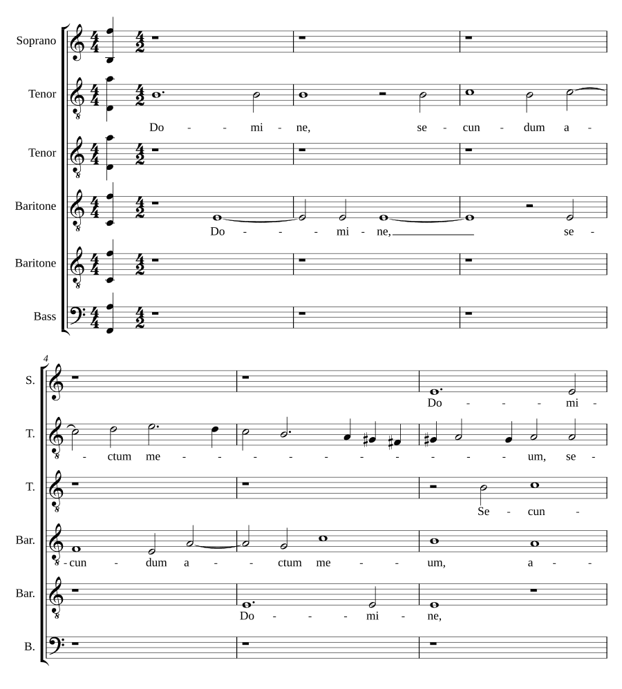 Господи, по делам моим (Domine secundum actum meum)