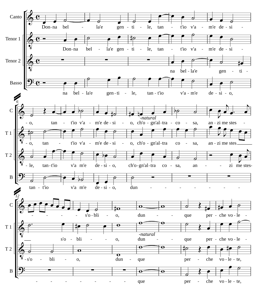 Прекрасная дама (Donna bella)