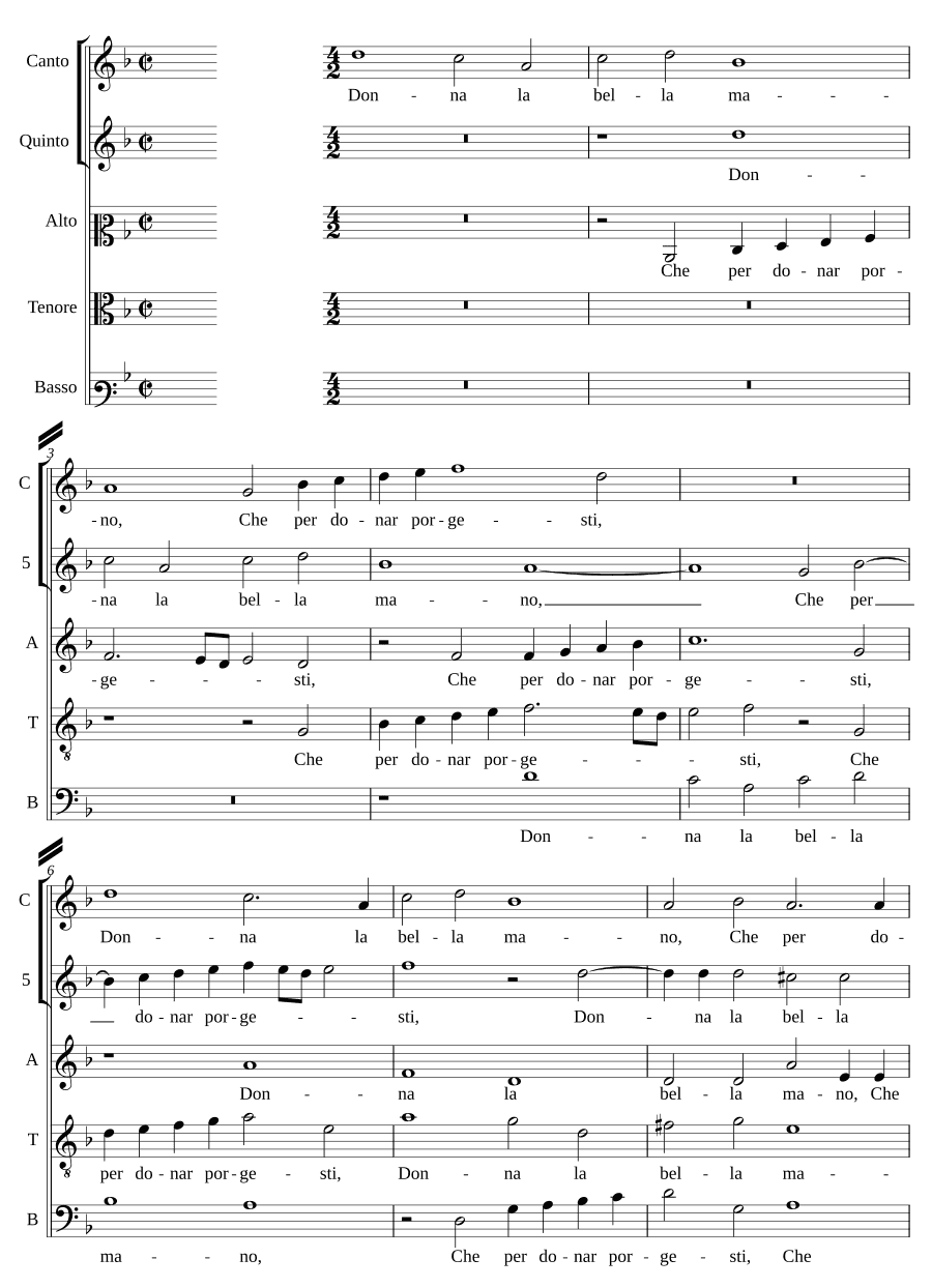 Дай, прекрасная рука (Donna la bella mano)