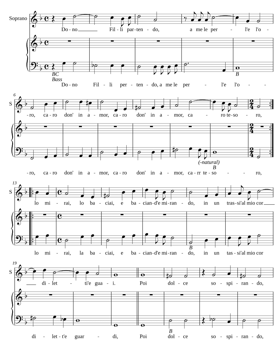 Дар, уходя, Филли (Dono Filli partendo)