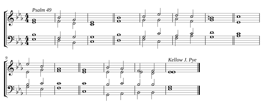 Двойной англиканский распев, ми-бемоль мажор (Double Anglican Chant in E-flat Major)
