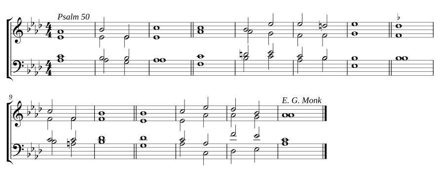 Двойной распев ля-бемоль мажор (Double chant in A-flat major)
