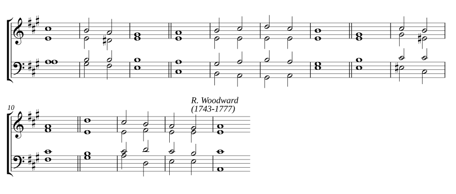 Двойной хорал в ля мажоре (Double chant in A major)