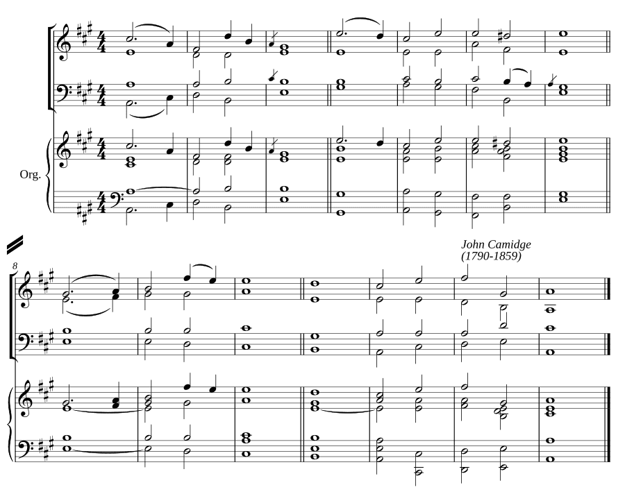 Двойной распев ля мажор III (Double chant in A major III)