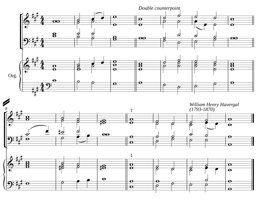 Двойной распев ля мажор IV (Double chant in A major IV)
