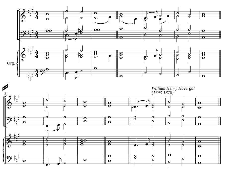 Двойной распев ля мажор VI (Double chant in A major VI)