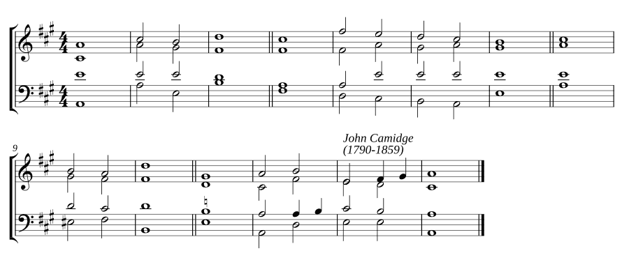 Двойной распев си-бемоль мажор (Double chant in B flat major)