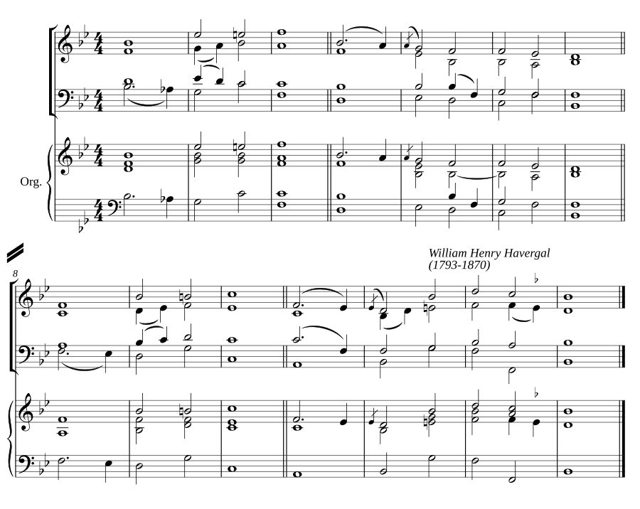 Двойной распев си-бемоль мажор IV (Double chant in B flat major IV)