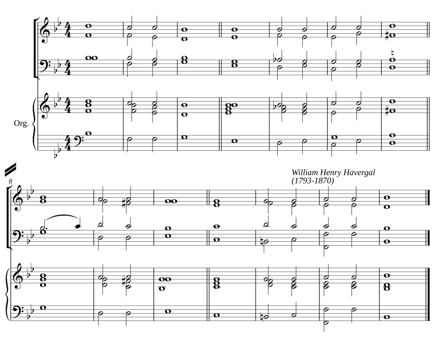 Двойной распев си-бемоль мажор I (Double chant in B flat major I)