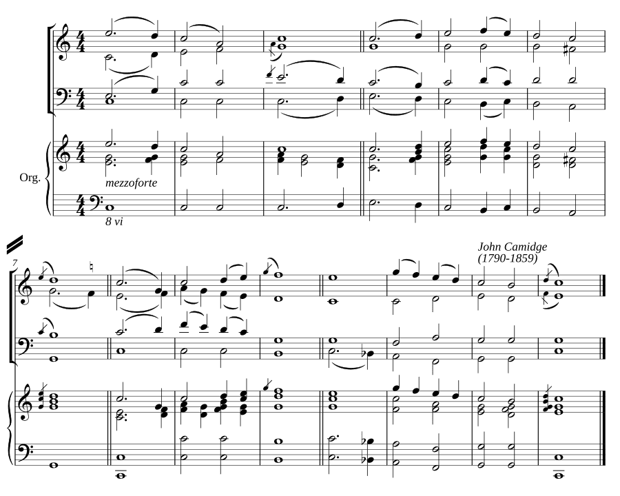 Двойной распев до мажор IV (Double chant in C major IV)