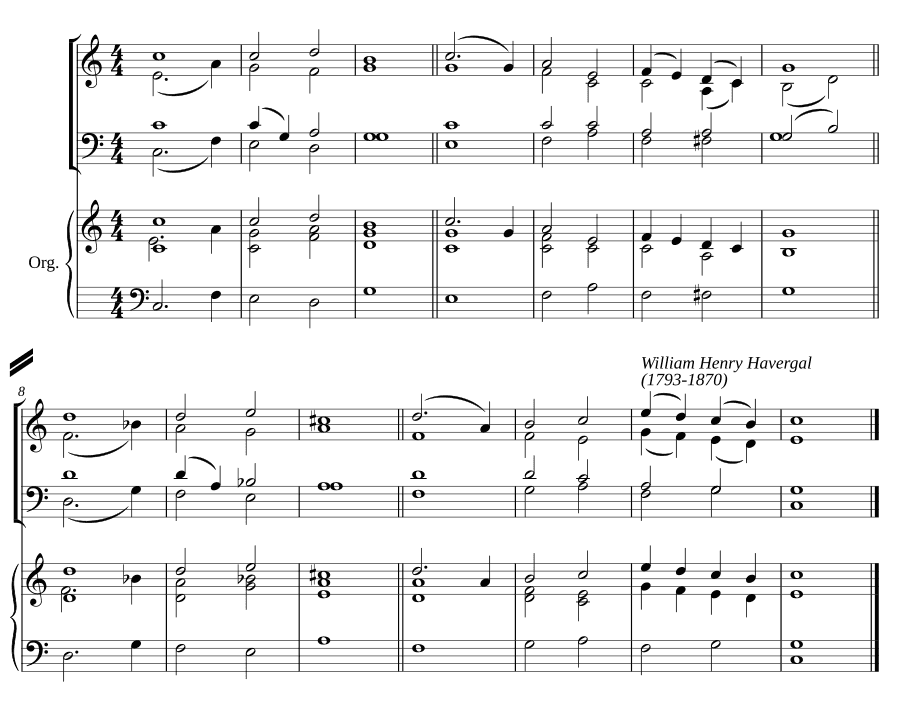 Двойной распев до мажор IX (Double chant in C major IX)