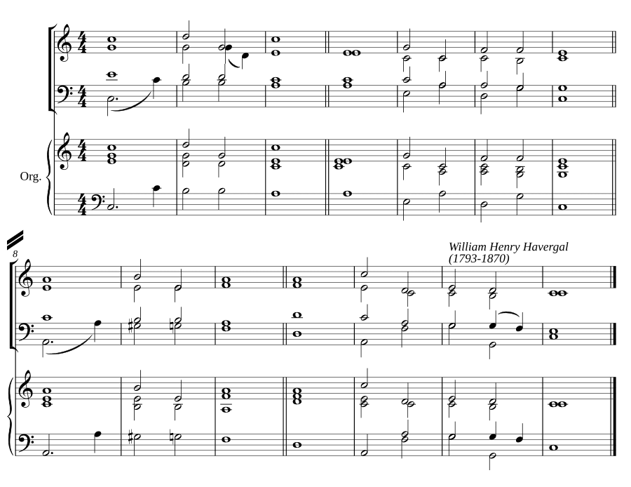 Двойной распев до мажор I (Double chant in C major I)