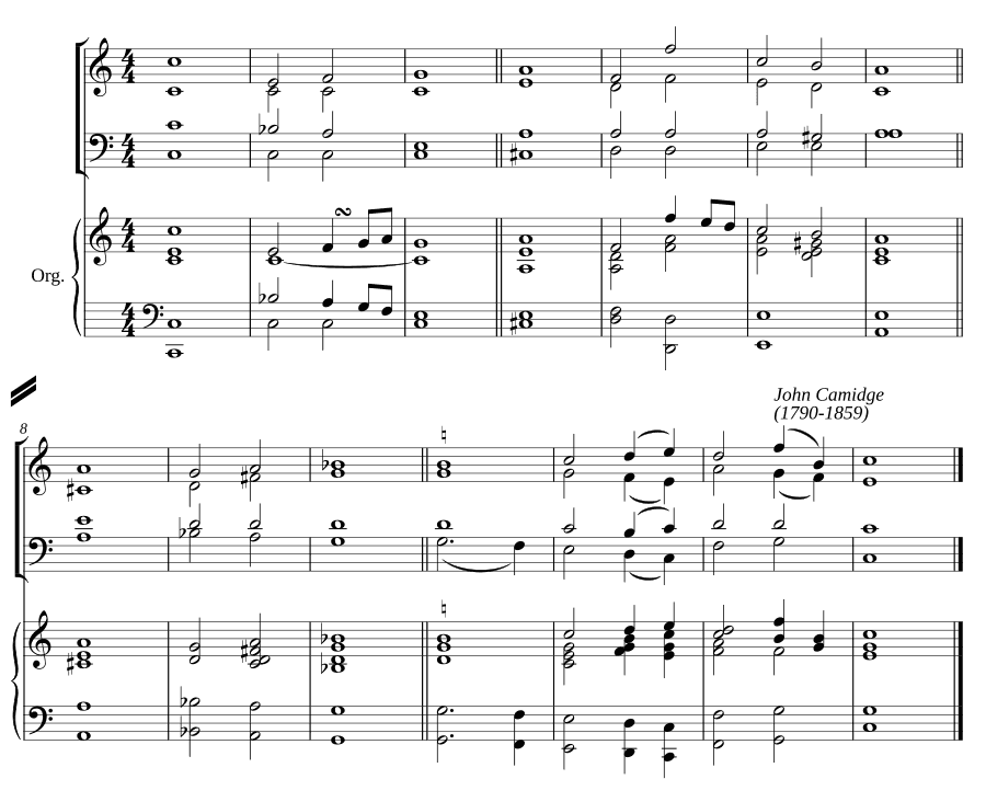 Двойной распев до мажор VI (Double chant in C major VI)