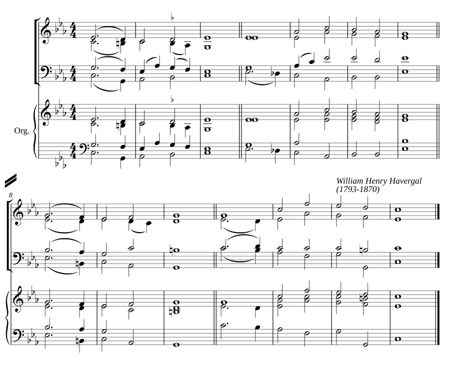 Двойной распев до минор II (Double chant in C minor II)