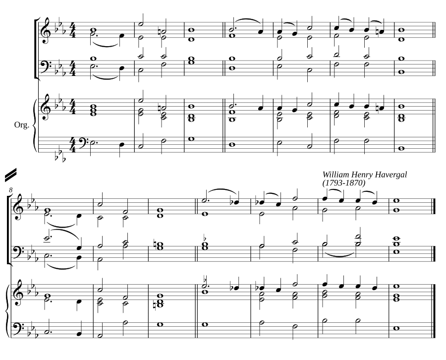 Двойной распев ми-бемоль мажор VIII (Double chant in E flat major VIII)