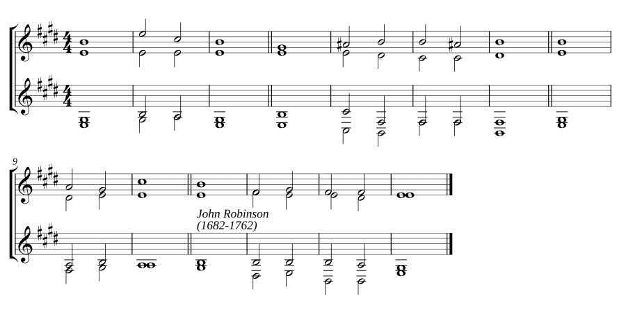 Двойной хорал в ми мажоре (Double chant in E major)