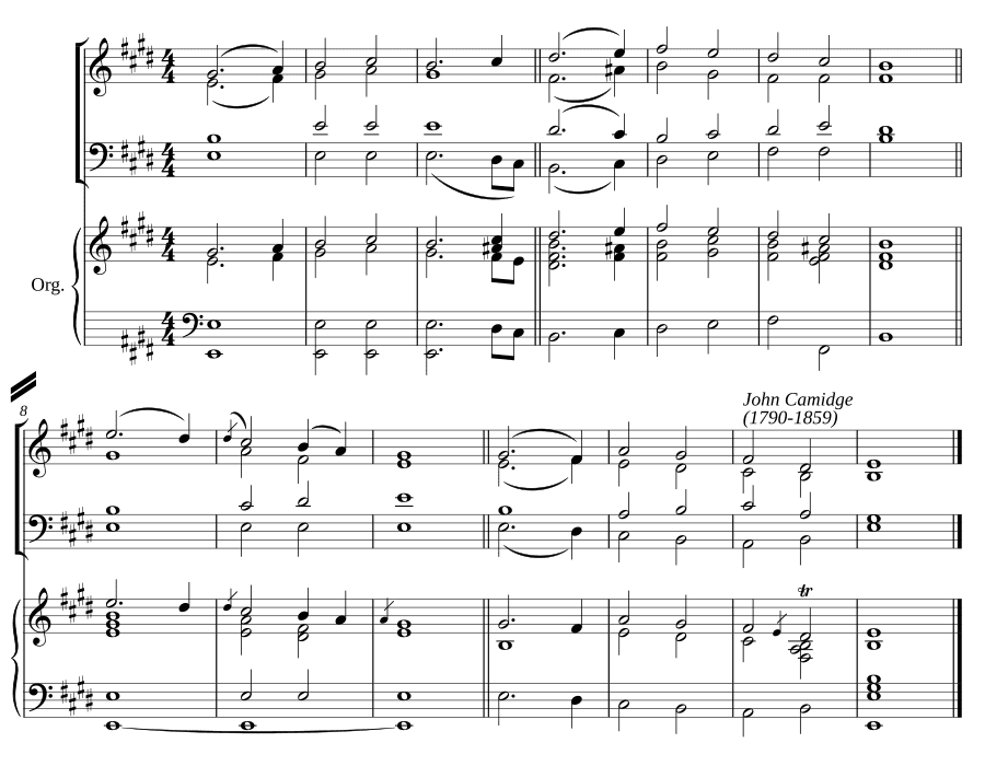 Двойной распев ми мажор III (Double chant in E major III)
