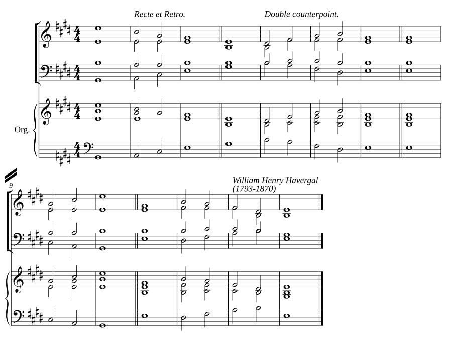 Двойной распев ми мажор X (Double chant in E major X)