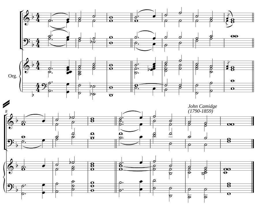 Двойной распев фа мажор IV (Double chant in F major IV)