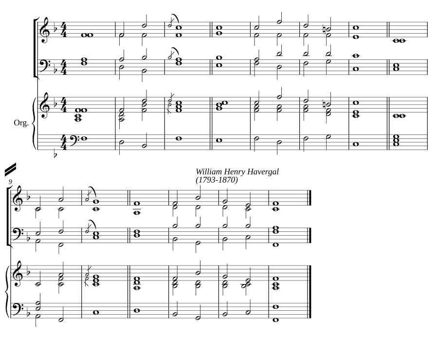 Двойной распев фа мажор IV (Double chant in F major IV)