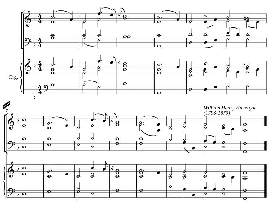 Двойной распев фа мажор V (Double chant in F major V)