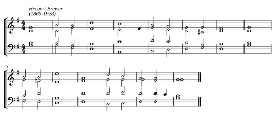 Двойной распев соль мажор (Double chant in G major)