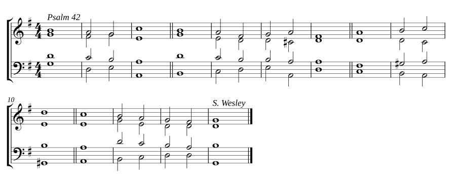 Двойной распев соль мажор (Double chant in G major)