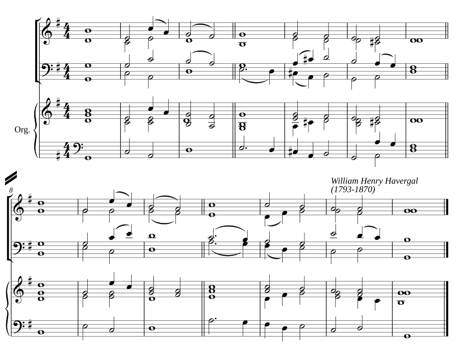 Двойной распев соль мажор VIII (Double chant in G major VIII)