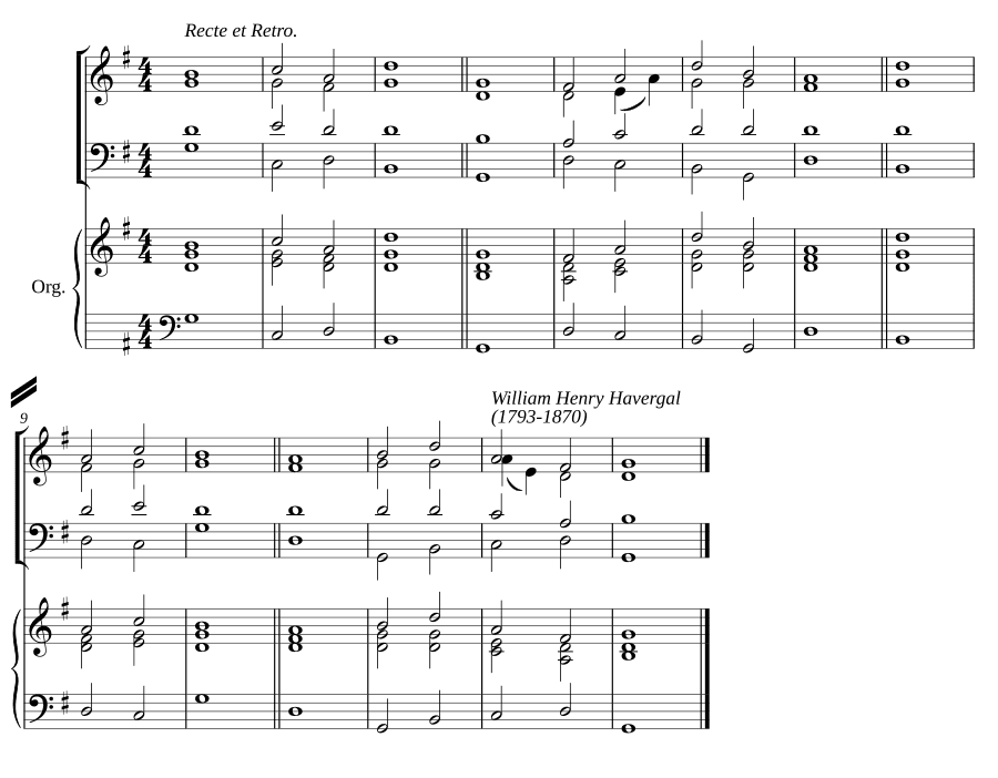 Двойной распев соль мажор XIII (Double chant in G major XIII)