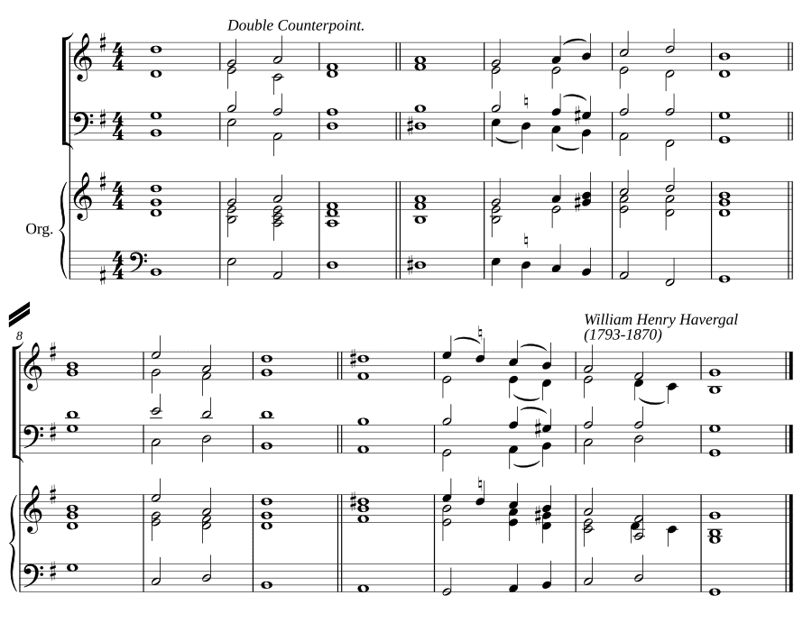 Двойной распев соль мажор XIV (Double chant in G major XIV)