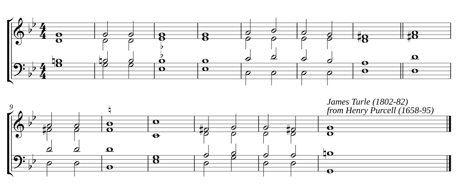 Двойной распев соль минор (Double chant in G minor)