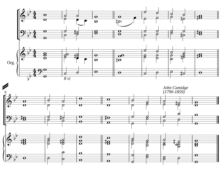 Двойной распев соль минор (Double chant in G minor)