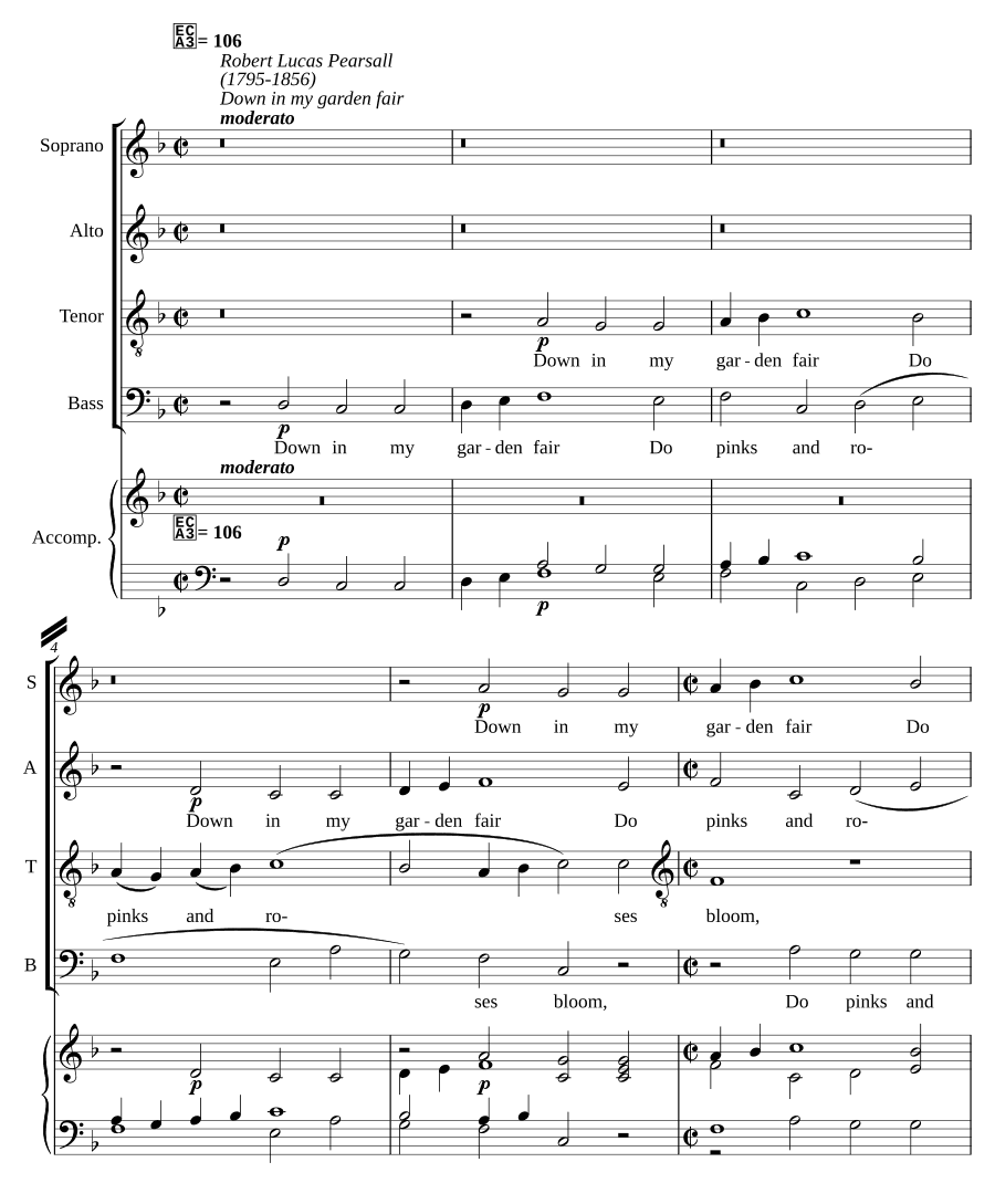 В моем прекрасном саду (Down in my garden fair)