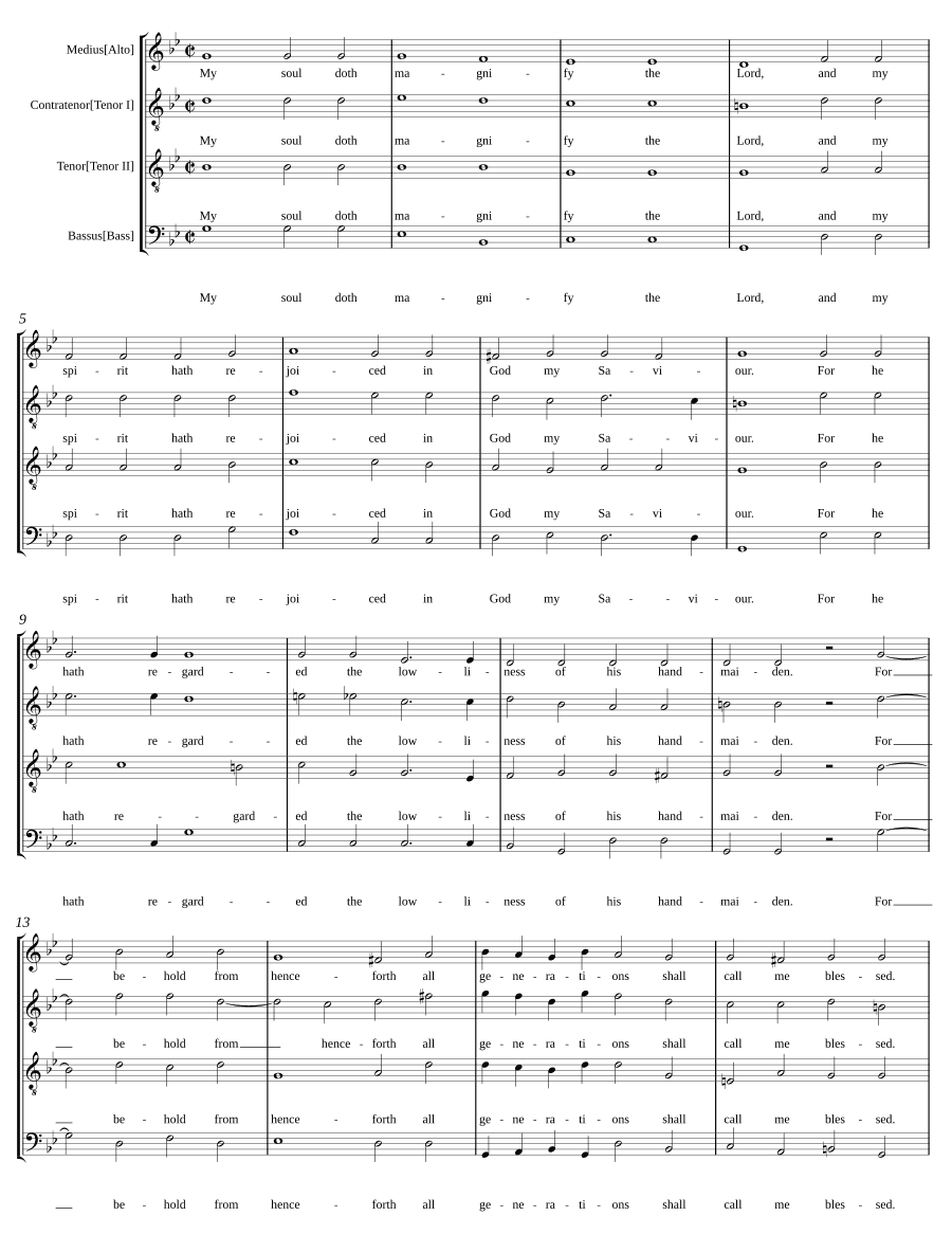 Magnificat и Ныне отпущаешь из Краткой службы (Magnificat and Nunc dimittis from the Short Service)