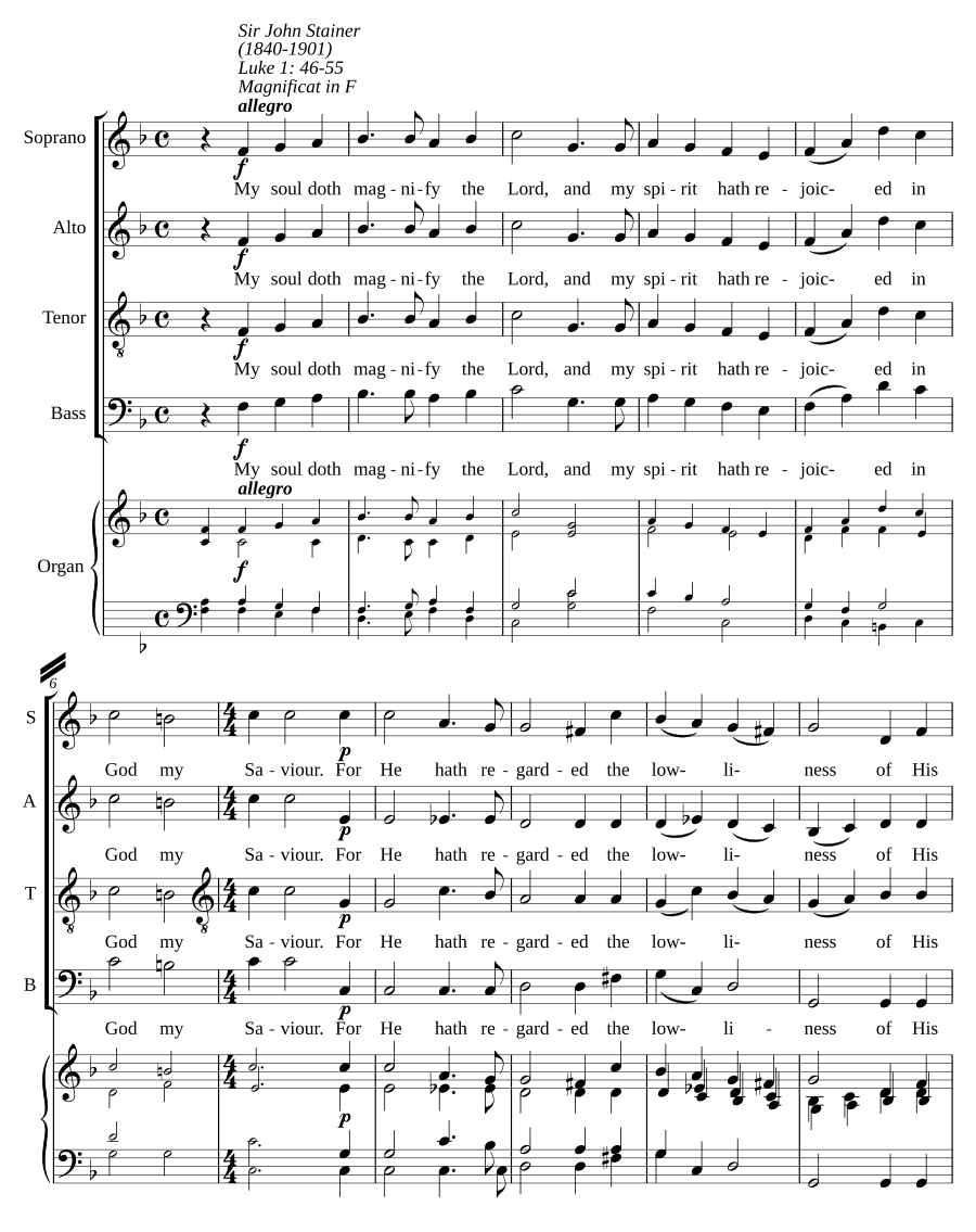 Magnificat in F