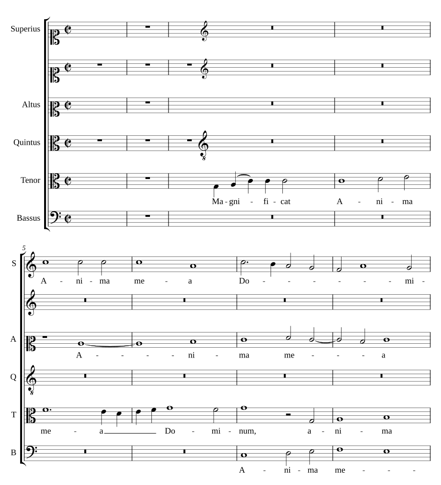 Величит душа моя Господа третьего тона (Magnificat tertii toni)