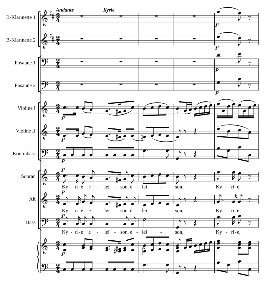Месса до мажор № 1 (Messe in C Nr. 1)