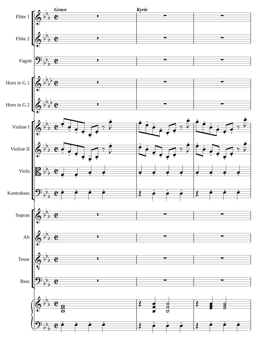 Месса ми-бемоль мажор (Messe in Es)
