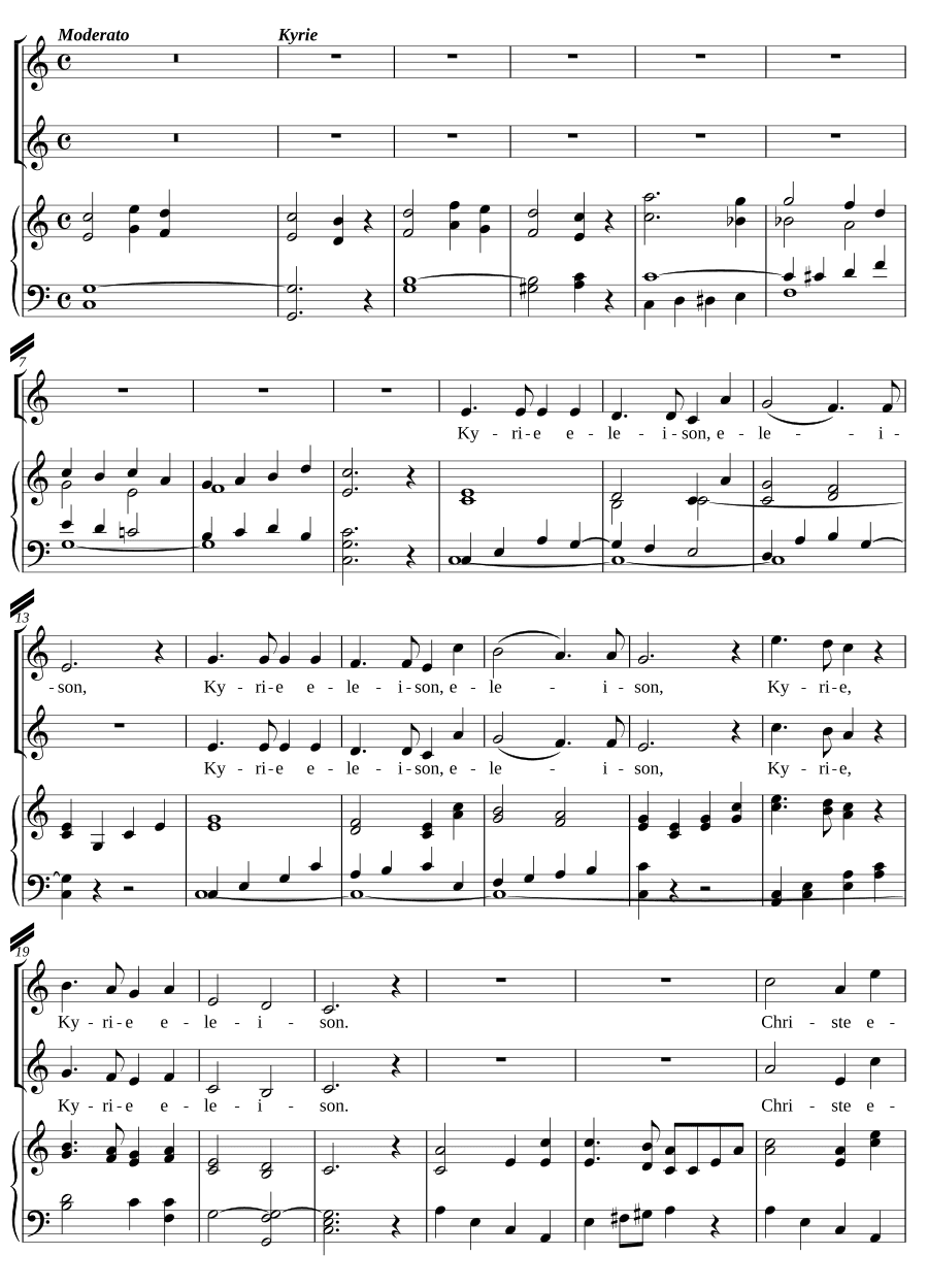 Месса для двух равных голосов (Messe à deux voix égales)
