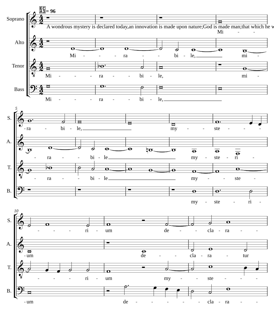 Чудесная тайна (Mirabile mysterium)